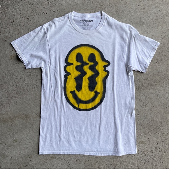 Fifth Sun Smiley T-Shirt - Picture 1 of 6
